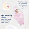 Hopop Baby Soft Fleece Hooded Wrapper Blanket