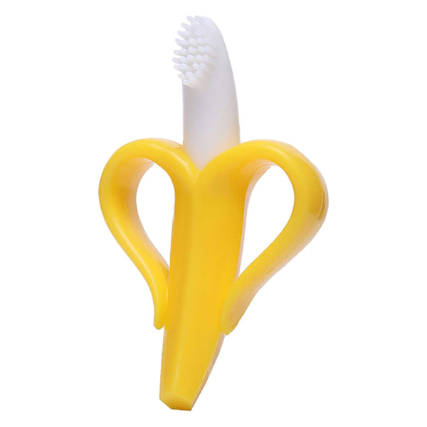 Hopop Easy Grip Banana-Shaped Silicone Baby Teether