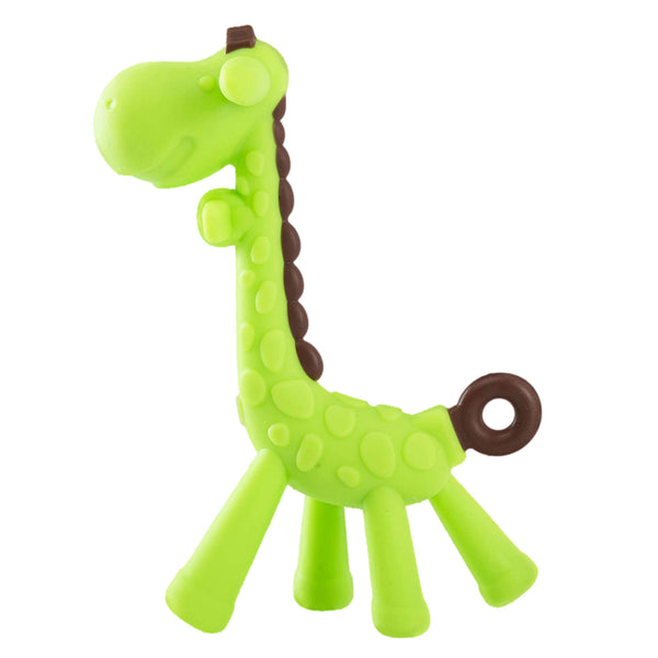 Hopop Silicone Giraffe Teether for Baby – Safe & Soothing Teething Toy
