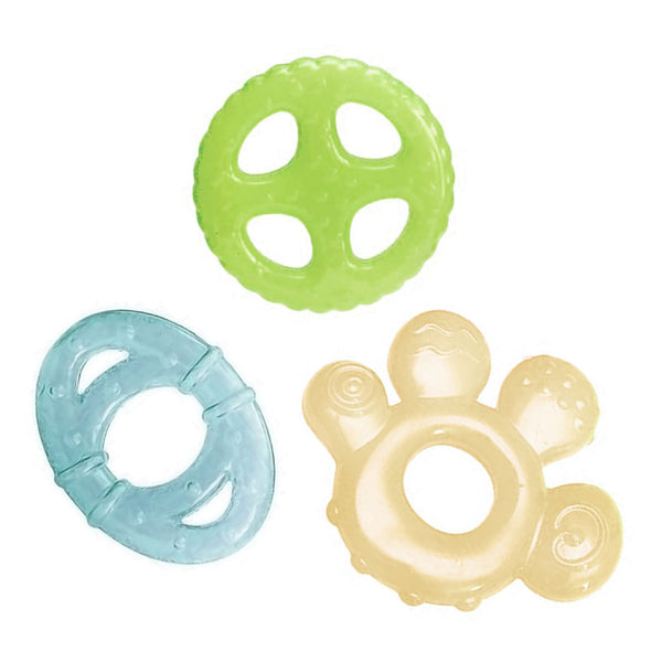 Hopop Multi-Textured, Water-Filled Cooling Teether – Pack of 3