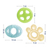 Hopop Multi-Textured, Water-Filled Cooling Teether – Pack of 3
