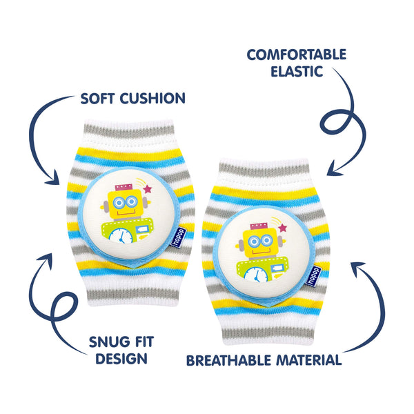 Hopop Anti Slip Elbow & Knee Pads for Crawling Baby