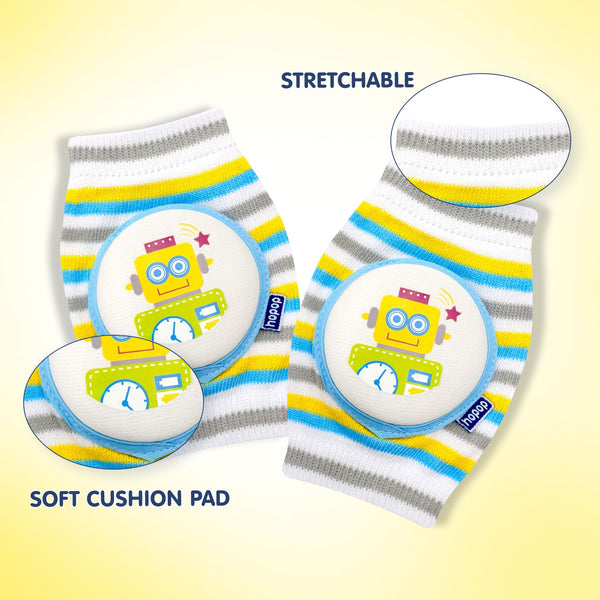 Hopop Anti Slip Elbow & Knee Pads for Crawling Baby