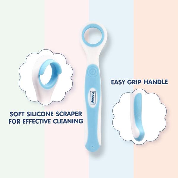 Hopop Soft and Gentle Rounded Edges Tongue Cleaner