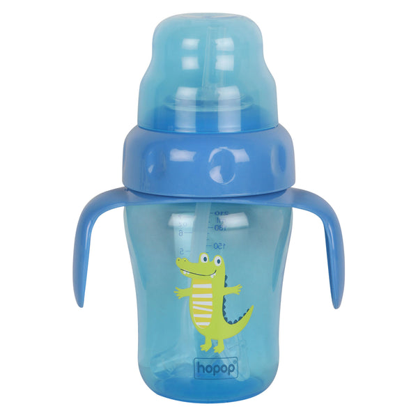 Hopop Spill-Proof Sipper Cup with Spout & Straw - 210ml