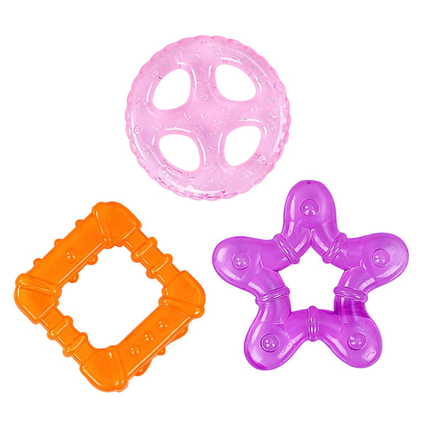 Hopop Multi-Textured, Water-Filled Cooling Teether – Pack of 3