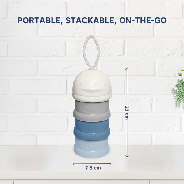 Hopop 3-Layer Stackable Baby Milk Powder & Food Storage Container