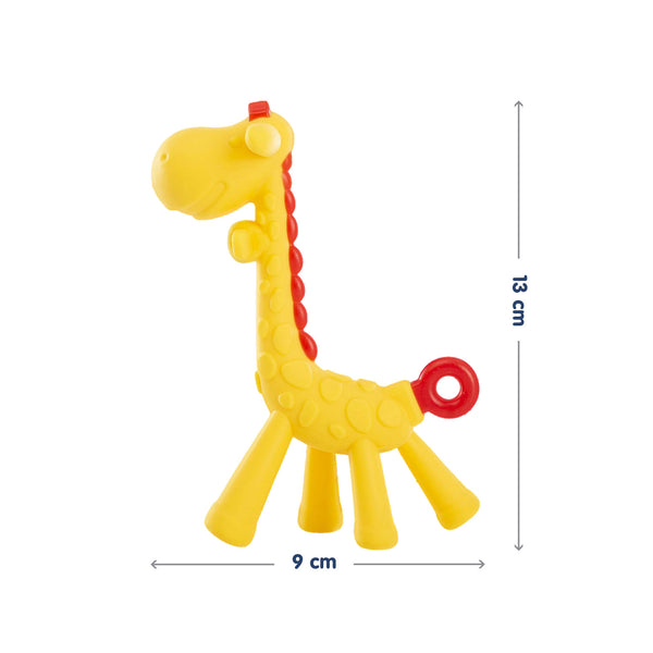 Hopop Silicone Giraffe Teether for Baby – Safe & Soothing Teething Toy