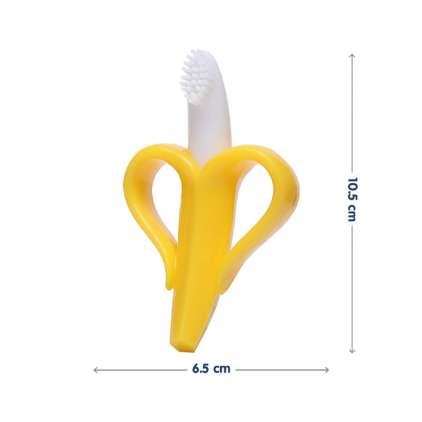 Hopop Easy Grip Banana-Shaped Silicone Baby Teether
