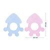 Silicone Teether for Baby - Pack of 2 with Assorted Color & Design - hopop.in