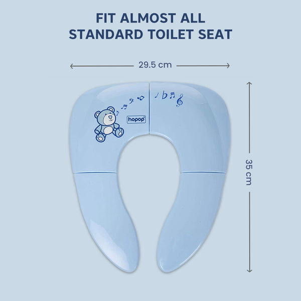 Hopop Foldable Travel Potty Seat for Kids, Safe, Portable & Hygienic