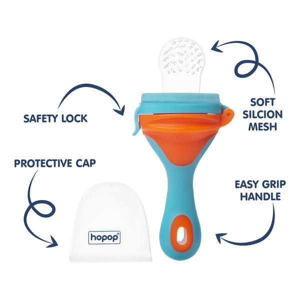 Hopop Baby Food & Fruit Nibbler, BPA-Free Mesh Feeder