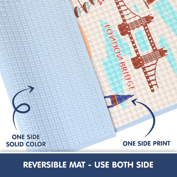 "Inflatable Rubber Mat for Baby Massage or Diaper Change, Safe and Gentle"