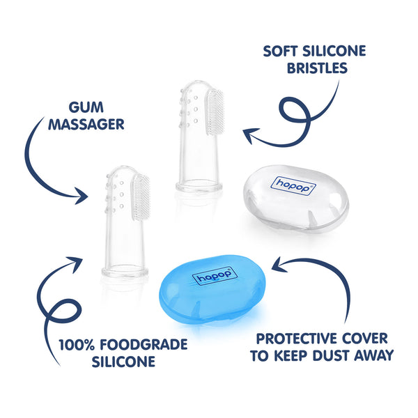 Hopop Baby Finger Tooth Brush With Case