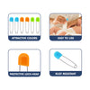 Baby Nappy Pins with Colorful Plastic Lock Head - Pack of 12