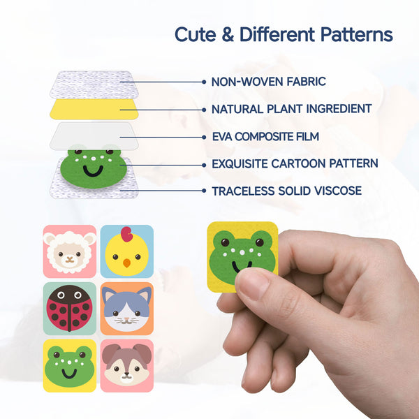 Hopop MoZzbito Mosquito Repellent Patches, Safe & Natural Protection for Kids - Assorted