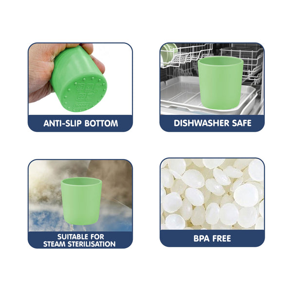 Hopop Silicone Training Cup for Babies and Toddlers - Easy Grip & Spill-Resistant