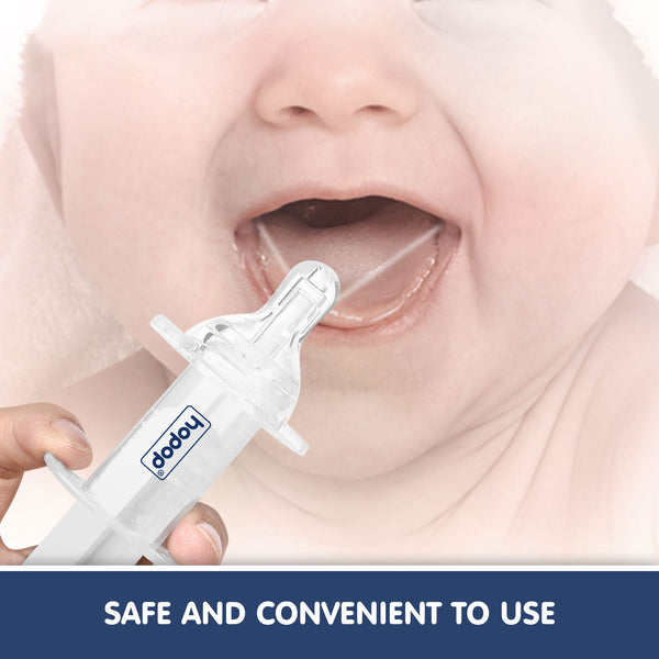 Hopop Multipurpose Baby Oral Medicine Dispenser / Feeding Syringe - White