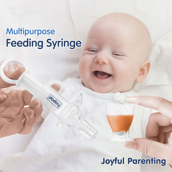 Hopop Multipurpose Baby Oral Medicine Dispenser / Feeding Syringe - White