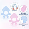 Silicone Teether for Baby - Pack of 2 with Assorted Color & Design - hopop.in