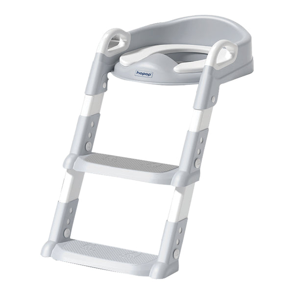 Hopop Toddler Potty Training Seat with Step Ladder - Grey