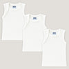 Baby Envelope Neck Sleeveless Solid Patterned Vest - Pack of 3