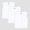 Front Open Sleeveless Cotton Vest - Pack of 3