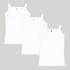 Baby Girl's Sleeveless Cotton Camisole Vest- Pack of 3