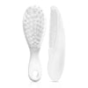 Soft Bristles Baby Comb & Brush Set - White - hopop.in