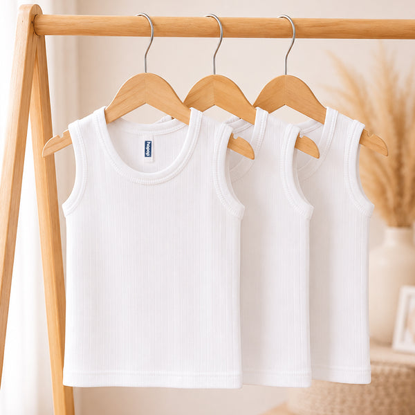 Baby Thermal Sleeveless Inner Vest Pack of 3