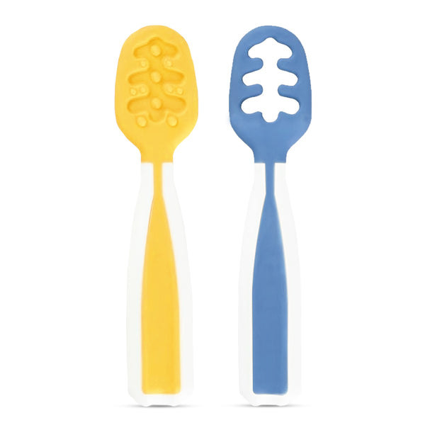 Hopop First Stage Baby Feeding Spoon - Soft, Safe & Easy to Hold