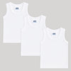 Baby Round Neck Sleeveless Vest - Pack of 3