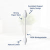 Hopop Safety Tips Cotton Buds, Gentle, Safe & Eco-Friendly - 60 Pcs