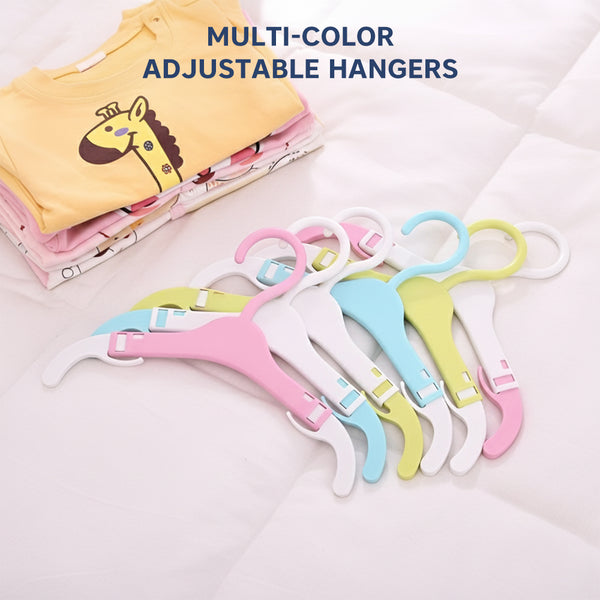 Hopop Adjustable Anti-Slip Baby Clothes Hangers – Pack of 6