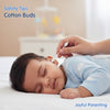 Hopop Safety Tips Cotton Buds, Gentle, Safe & Eco-Friendly - 60 Pcs