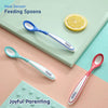 Soft-tip baby spoons with temperature sensor