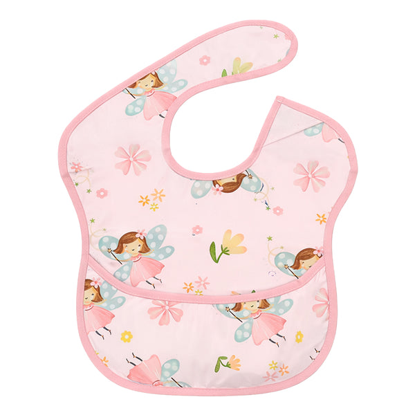 Hopop Easy-Clean Waterproof Baby Bib with Food Catcher Pocket