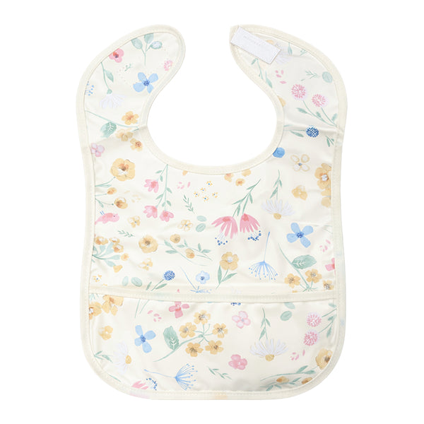 Hopop Easy-Clean Waterproof Baby Apron Bib with Crumb Catcher