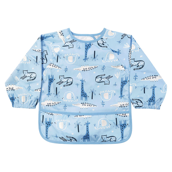 Hopop Easy-Clean Waterproof Full Sleeve Baby Bib with Food Catcher Pocket