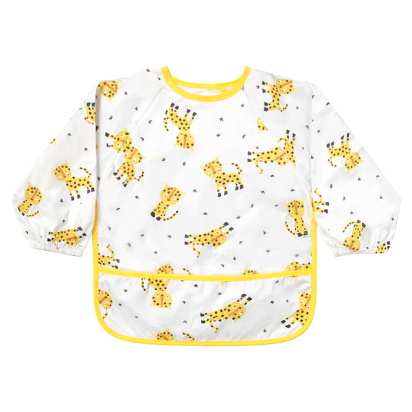 Hopop Easy-Clean Waterproof Full Sleeve Baby Bib with Food Catcher Pocket