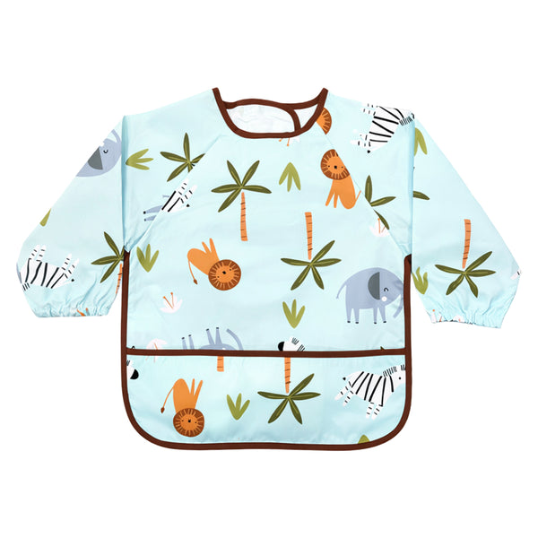 Hopop Easy-Clean Waterproof Full Sleeve Baby Bib with Food Catcher Pocket