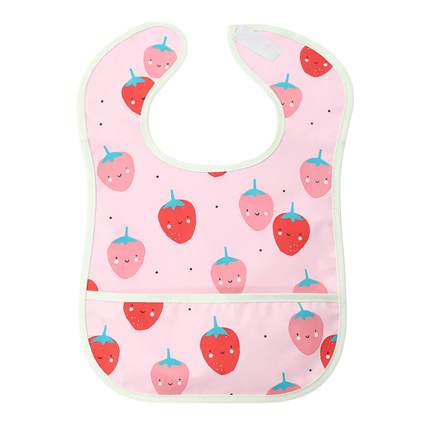 Hopop Easy-Clean Waterproof Baby Apron Bib with Crumb Catcher