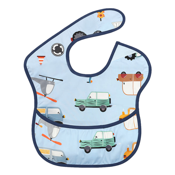 Hopop Easy-Clean Waterproof Baby Bib with Food Catcher Pocket