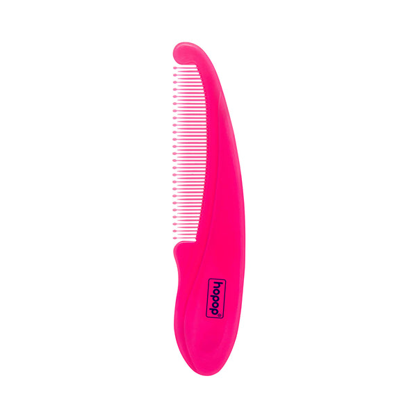 Hopop Baby Rounded Teeth Hair Comb, Safe & Gentle - Pink