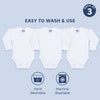 Baby Cotton Round Neck Full Sleeves Romper -Pack of 3