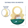 Easy Clean Crumb Catcher Silicone Bib - hopop.in