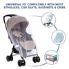 Portable insect protection net in outdoor setting