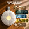 2 in 1 Portable Baby Sleep Sound Machine with Soothing Night Light