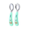 Hopop Stainless Steel Spoon & Fork Set with Travel Case - Portable Cutlery