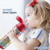 Insulated Stainless Steel Sipper Water Bottle for Kids - 480 ml - hopop.in